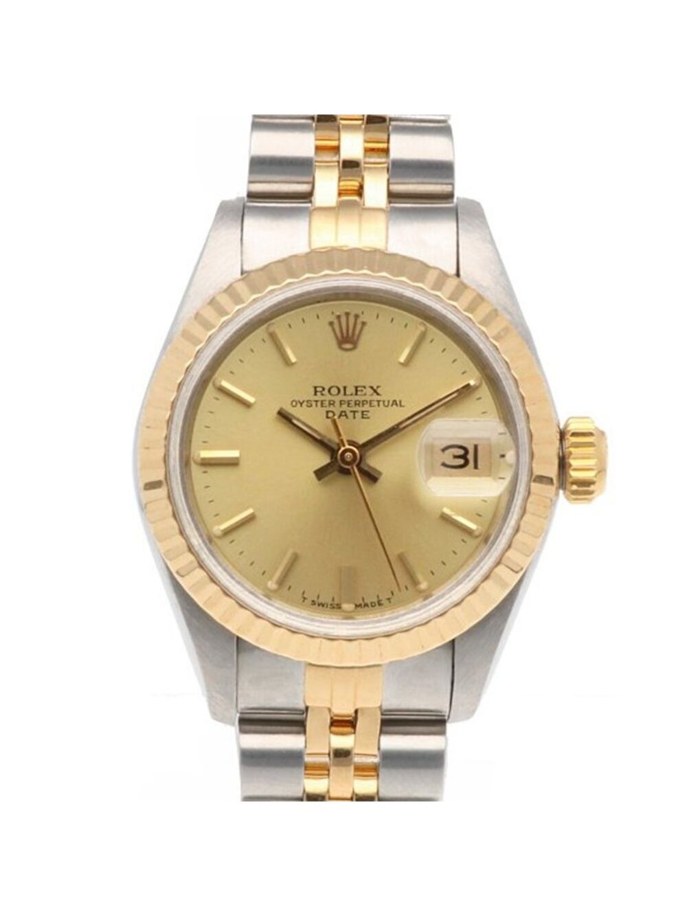 Rolex Date Oyster Perpetual Watch Stainless Steel Automatic Polished 85